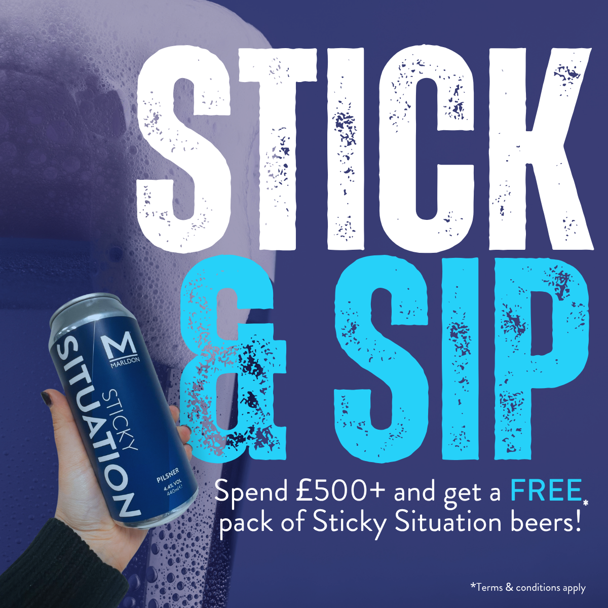 Stick and Sip for a FREE 6-Pack of Marldon Beers!