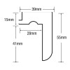 Marldon Nosing (Woodloc) 15mm Oak UF 2.7m